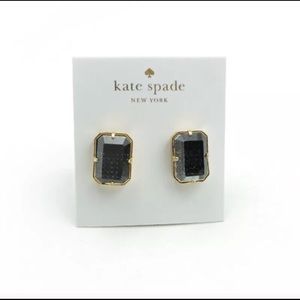Kate Spade New York Black Crystal-Cut Earrings